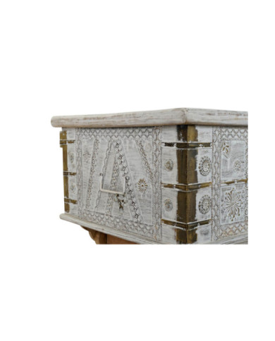 MESA CENTRO MANGO METAL 115X60X45 DECAPE BLANCO