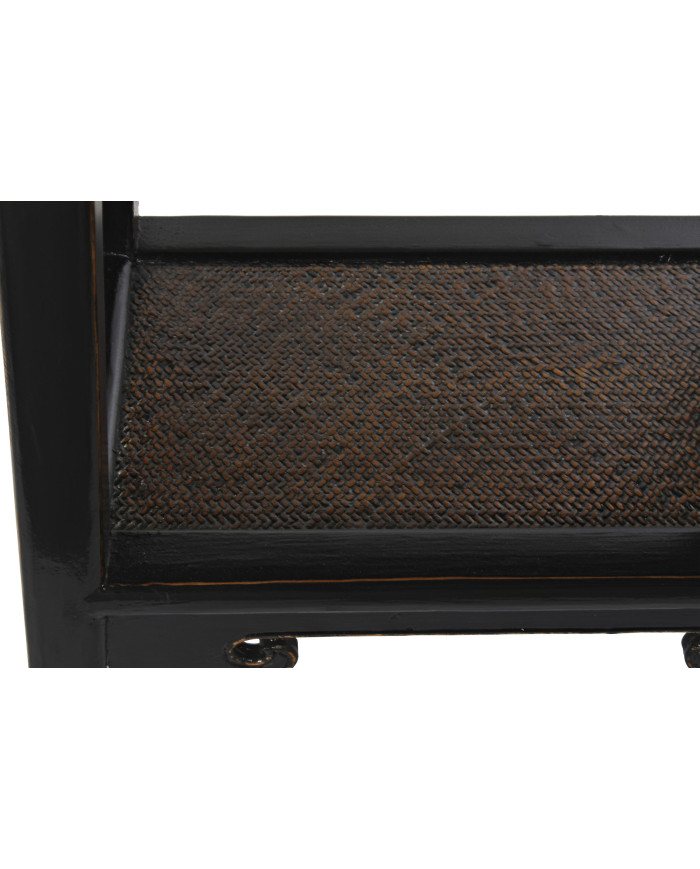 CONSOLA OLMO 85X35X80 2 CAJONES NEGRO