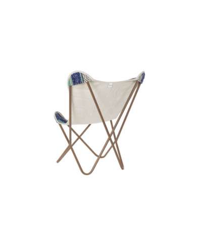 SILLON ALGODON HIERRO 74X65X90 MARIPOSA