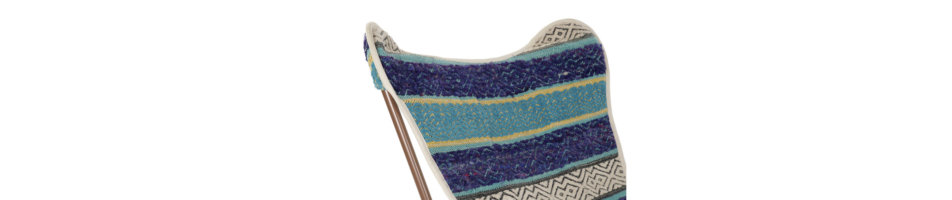 SILLON ALGODON HIERRO 74X65X90 MARIPOSA