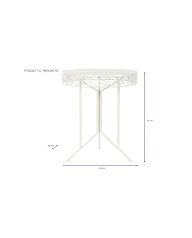 MESA METAL 60X60X70 HOJA BLANCO