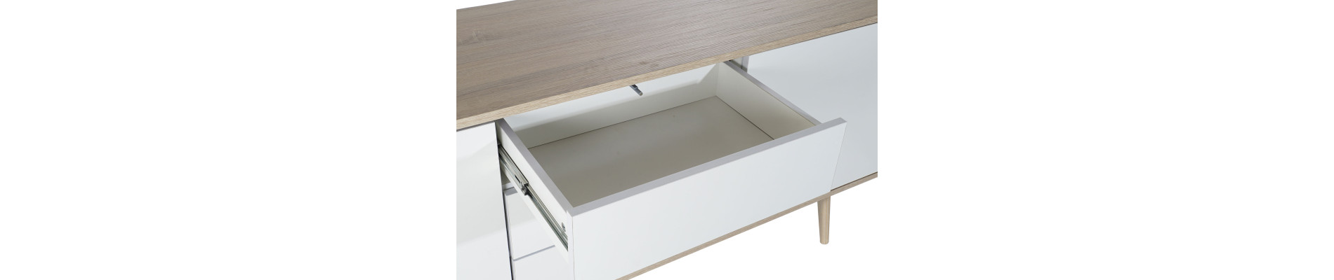 BUFFET MDF METAL 170X45X76 BLANCO