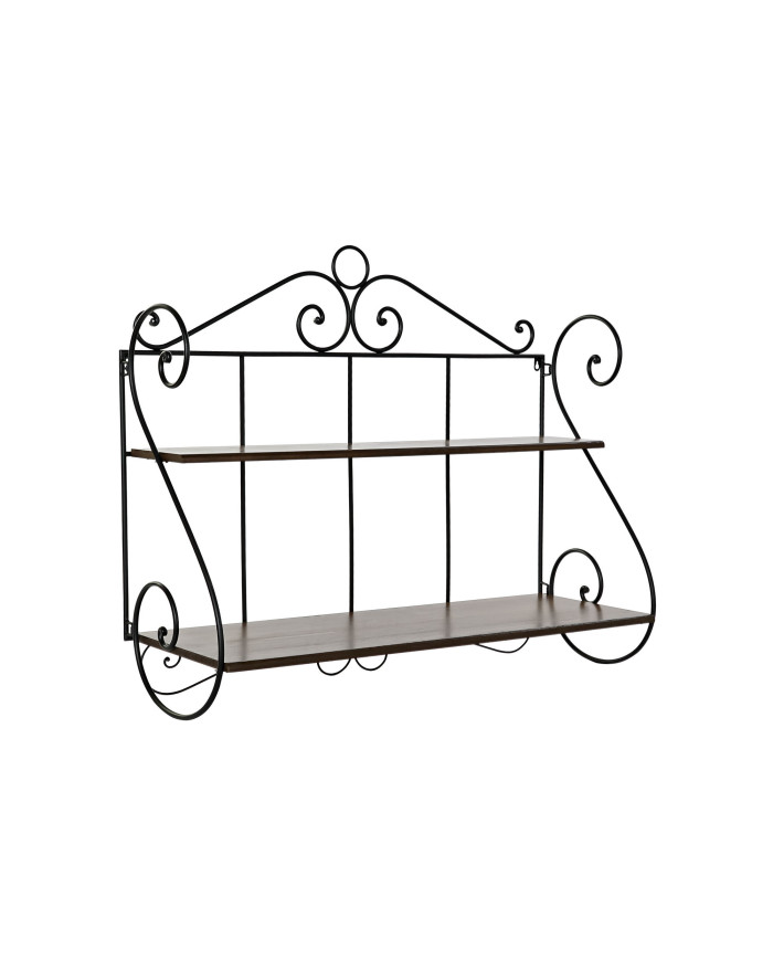 ESTANTERIA PARED ABETO FORJA 100X37X86 NEGRO