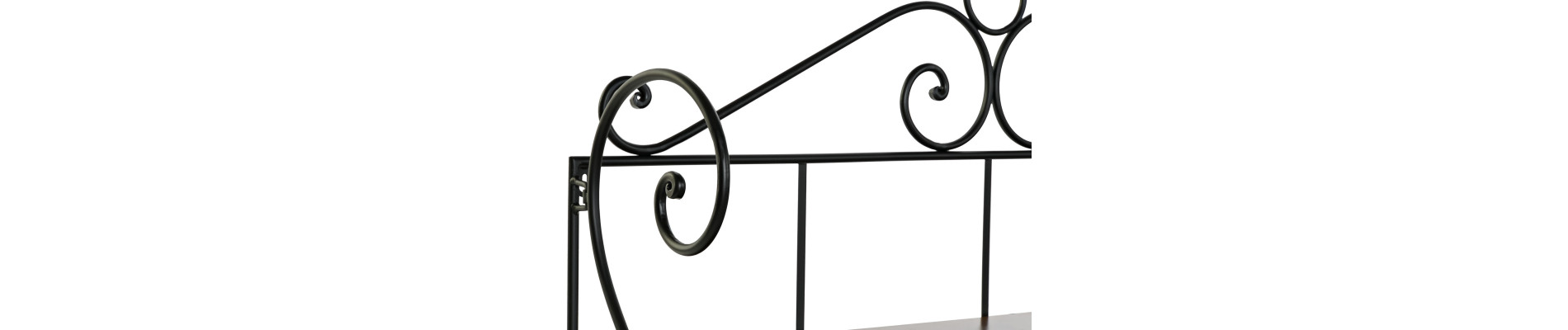 ESTANTERIA PARED ABETO FORJA 100X37X86 NEGRO