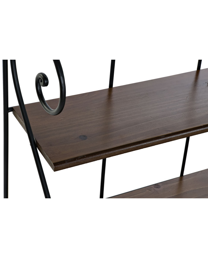 ESTANTERIA PARED ABETO FORJA 100X37X86 NEGRO