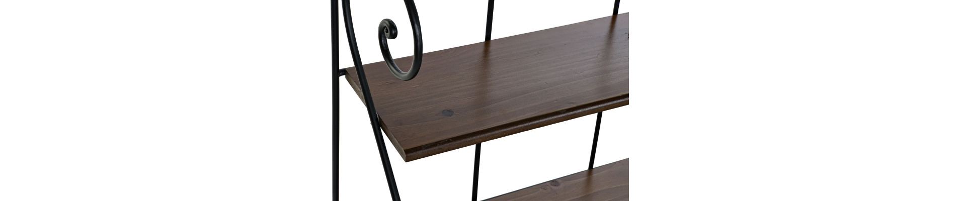 ESTANTERIA PARED ABETO FORJA 100X37X86 NEGRO