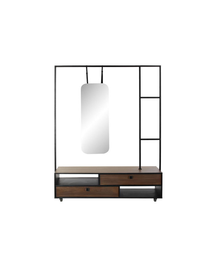 PERCHERO MANGO METAL 135X47X175 ESPEJO NEGRO