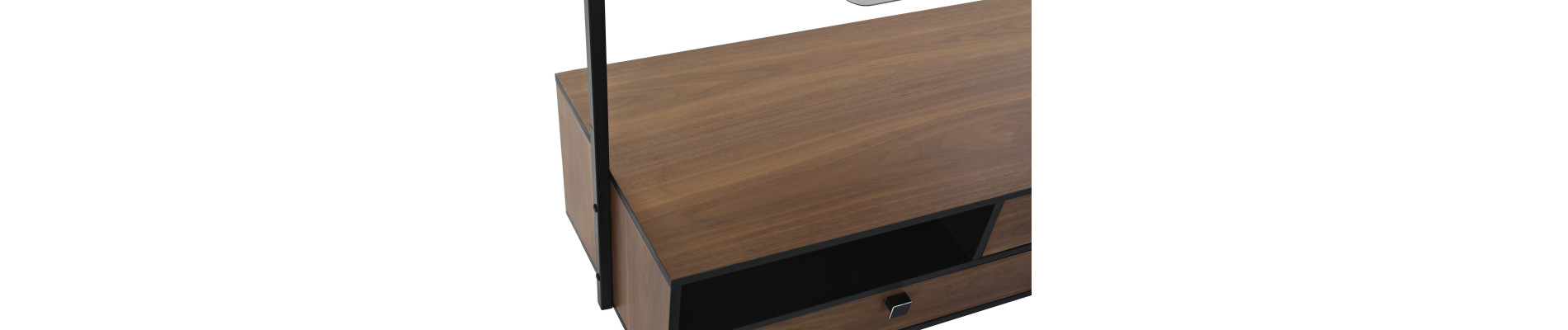 PERCHERO MANGO METAL 135X47X175 ESPEJO NEGRO