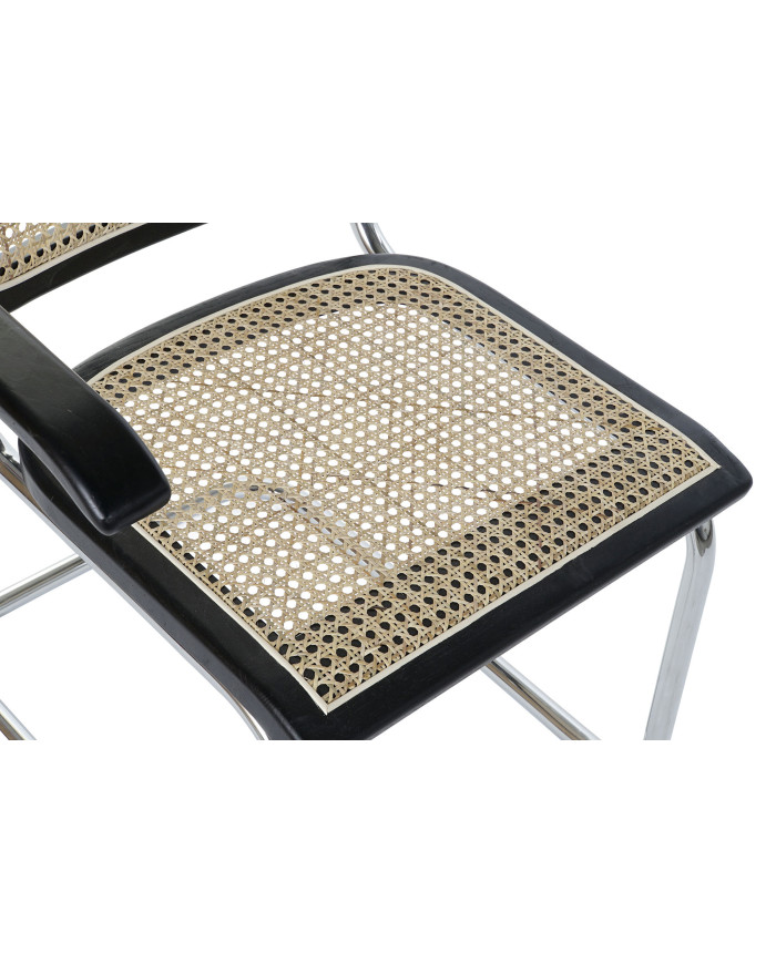 SILLA OLMO RATAN 65,5X62X79 REJILLA NEGRO