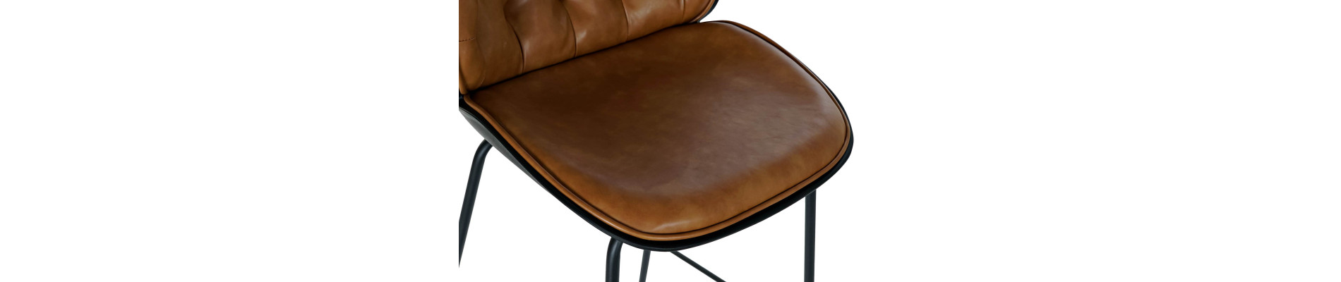 TABURETE PU METAL 51X53X115 CAMEL
