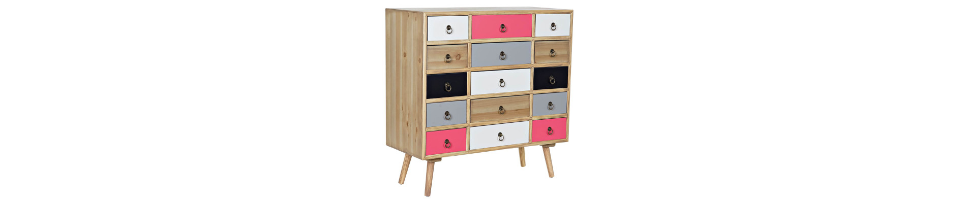 CAJONERA MADERA MDF 80X35X82 NATURAL