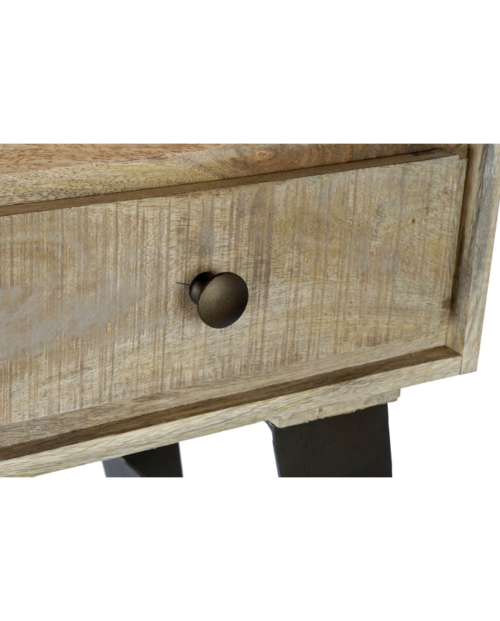CONSOLA MANGO METAL 130X40X89 NATURAL NATURAL