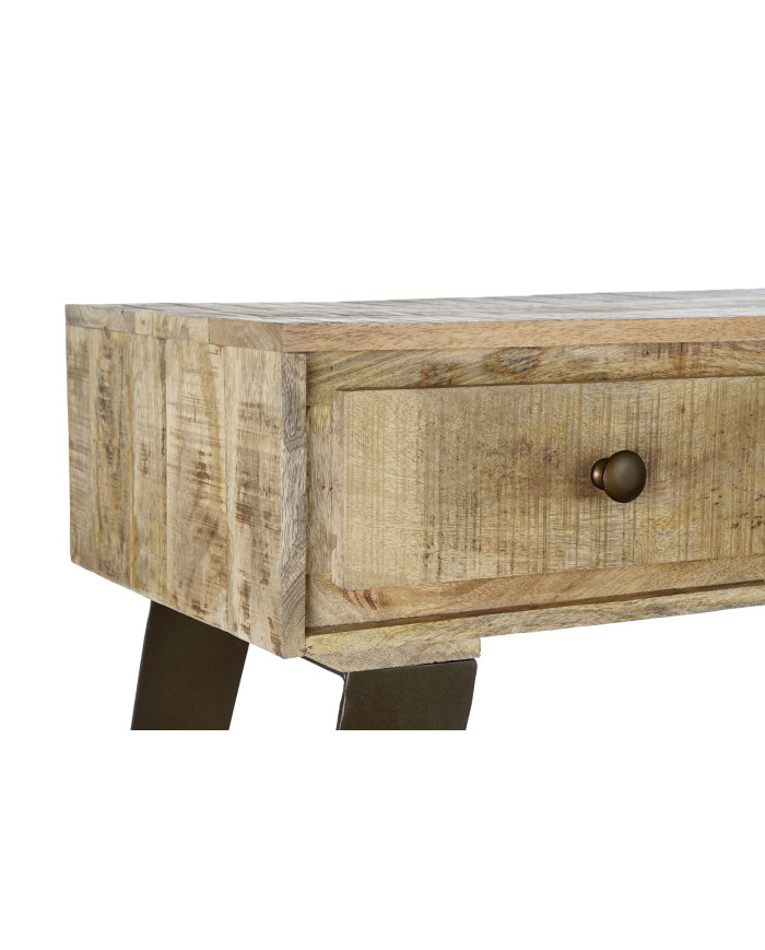 CONSOLA MANGO METAL 130X40X89 NATURAL NATURAL