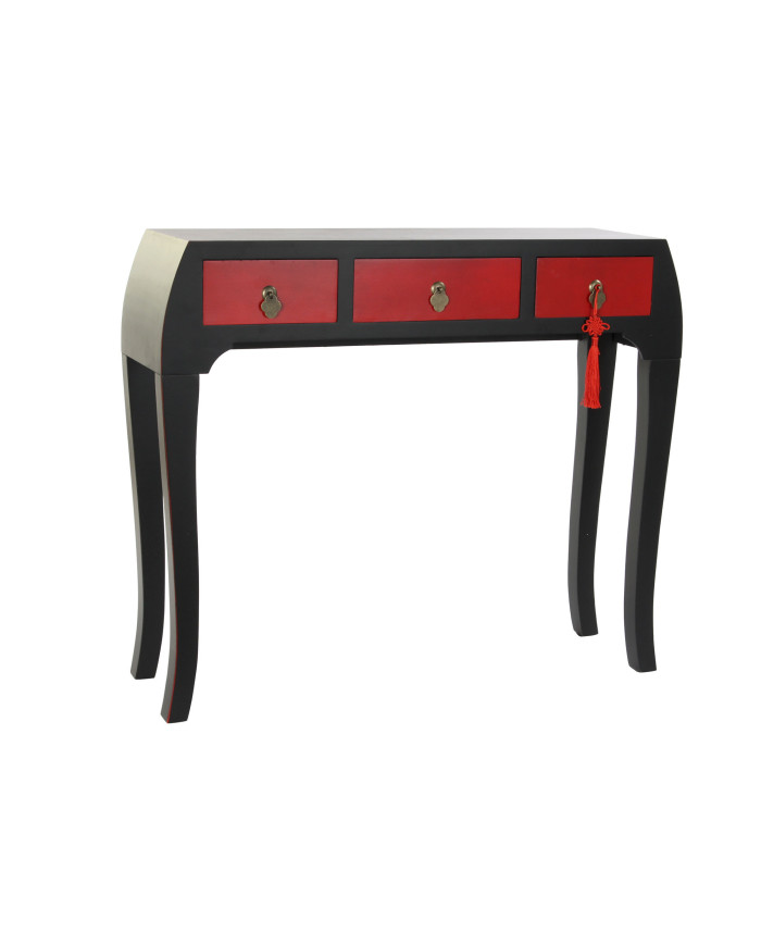 CONSOLA ABETO MDF 96X27X80 ROJO