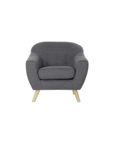 SILLON POLIESTER RUBBERWOOD 83X80X81 GRIS