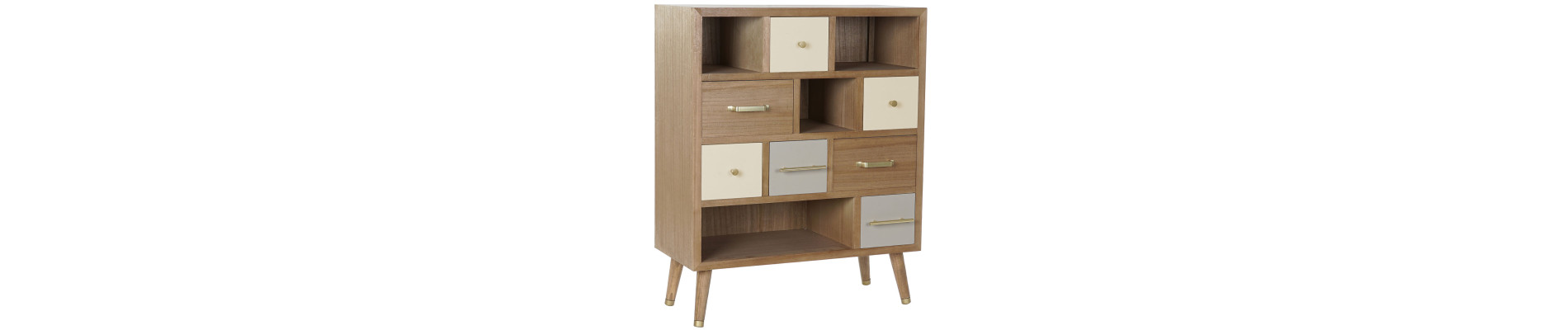 CAJONERA MADERA MDF 80X35X82 NATURAL