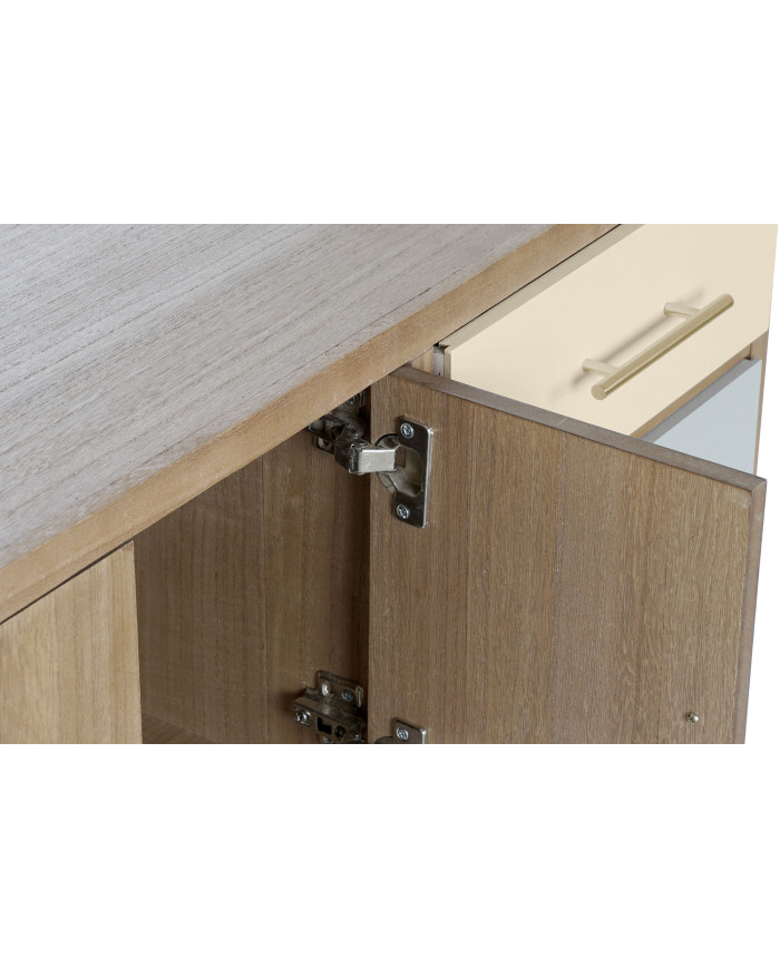 MUEBLE TV PAULOWNIA METAL 90X34X66,5 GRIS