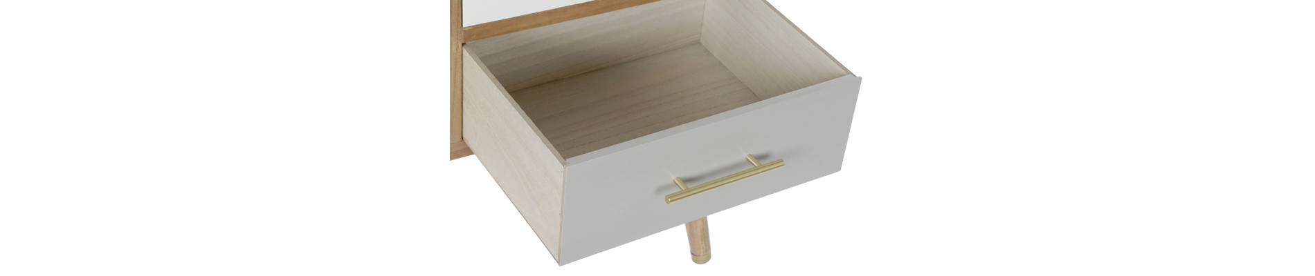 MUEBLE TV PAULOWNIA METAL 90X34X66,5 GRIS