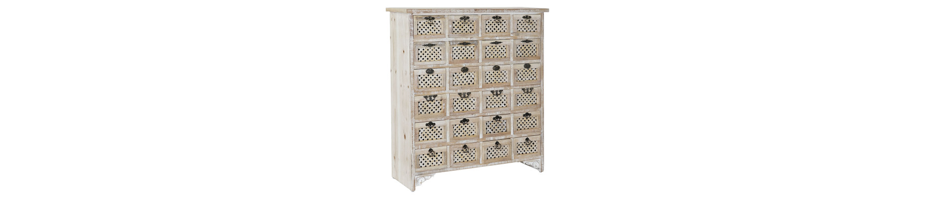 CAJONERA MADERA METAL 76X34X94,5 GRANATE