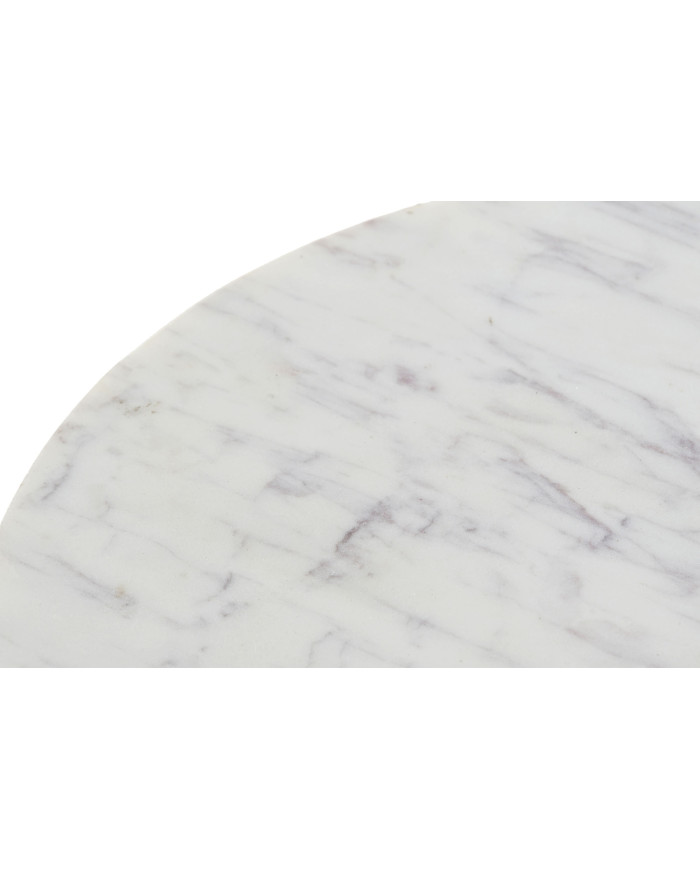 MESITA AUXILIAR MARMOL HIERRO 30,5X30,5X50 DORADO