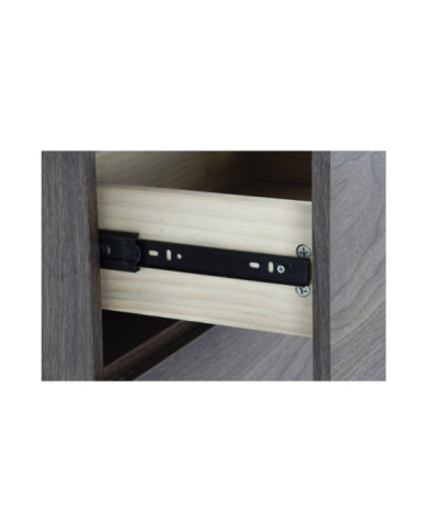 BUFFET CRISTAL MDF 160X45X80 NOGAL MARRON