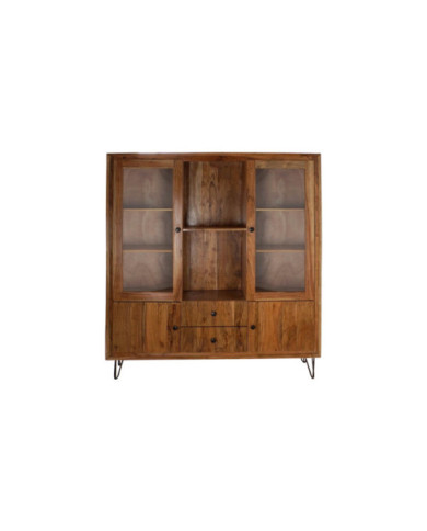 VITRINA ACACIA CRISTAL 145X40X162 MARRON