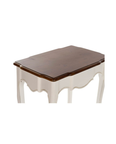 MESITA AUXILIAR SET 3 PAULOWNIA 60X40X66 BLANCO