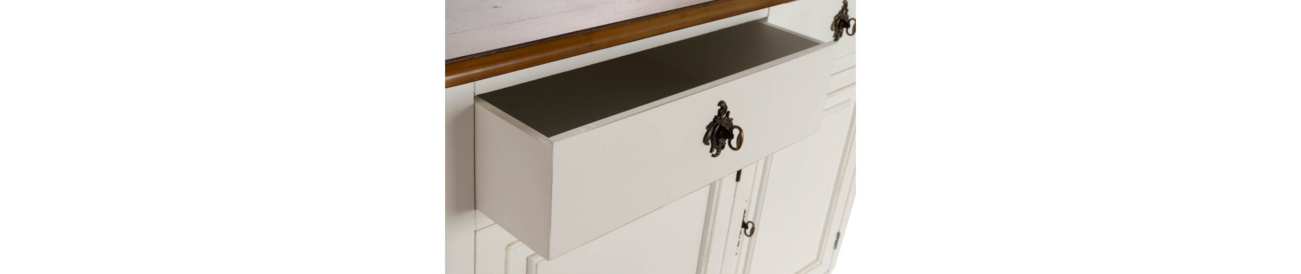 BUFFET PAULOWNIA 140X45X90 BLANCO