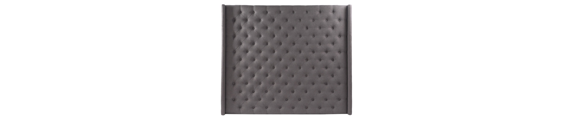 CABECERO CAMA POLIESTER 194X20X170 CAPITONE GRIS