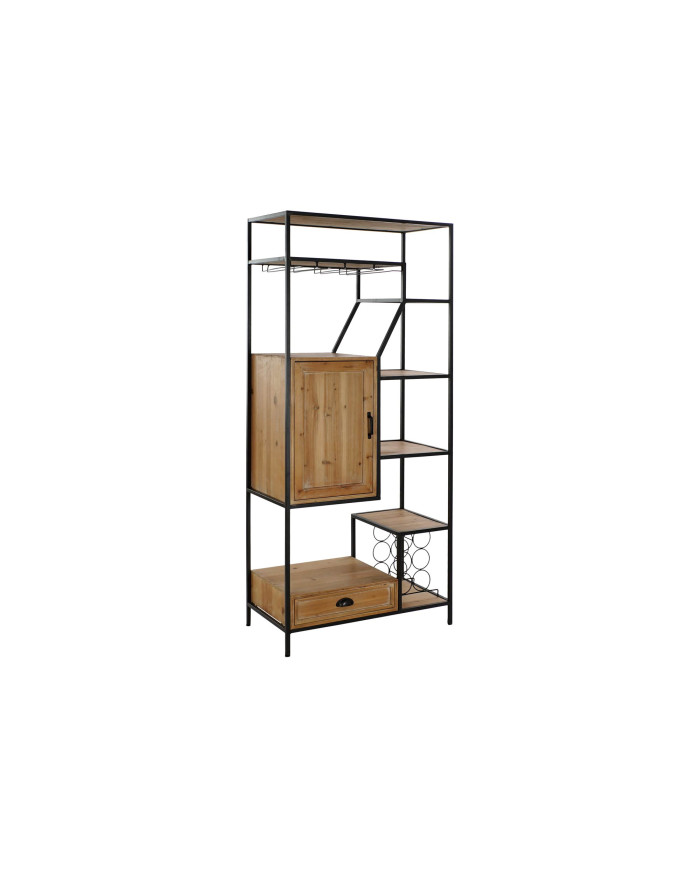 ESTANTERIA ABETO HIERRO 80X40X180,5 BOTELLERO