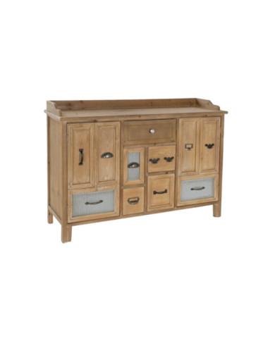 BUFFET MADERA METAL 116X35X82 MARRON
