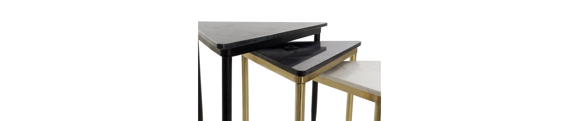 MESITA AUXILIAR SET 3 MARMOL 68X46,5X53 MESDA AUXI