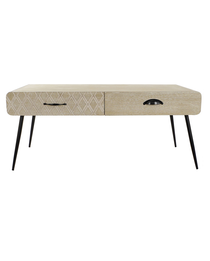 MESA CENTRO PAULOWNIA MDF 100X52X72 CAJONES
