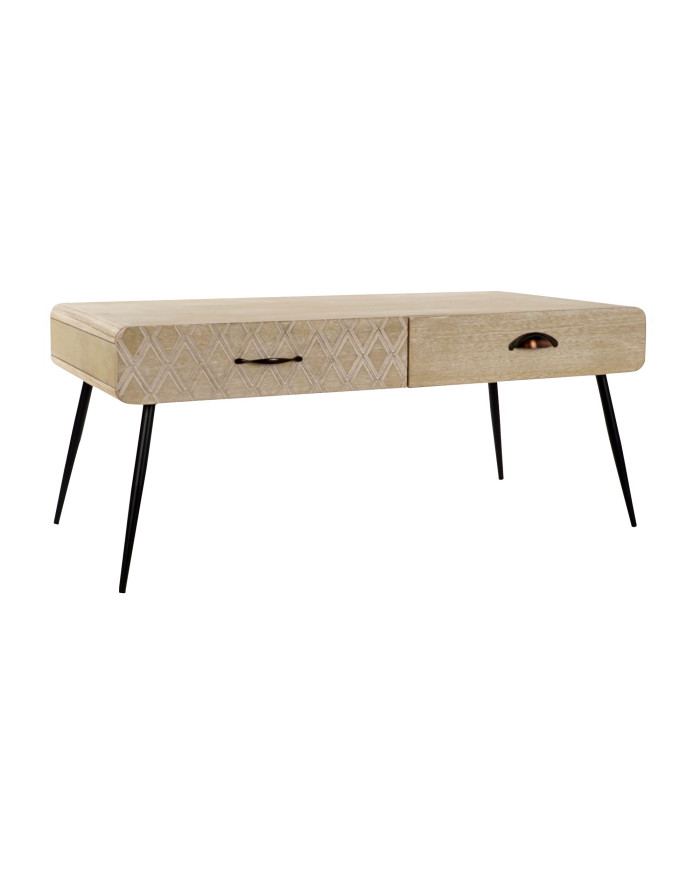 MESA CENTRO PAULOWNIA MDF 100X52X72 CAJONES