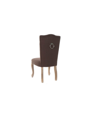 SILLA LINO RUBBERWOOD 52X49X101 TIRADOR MARRON