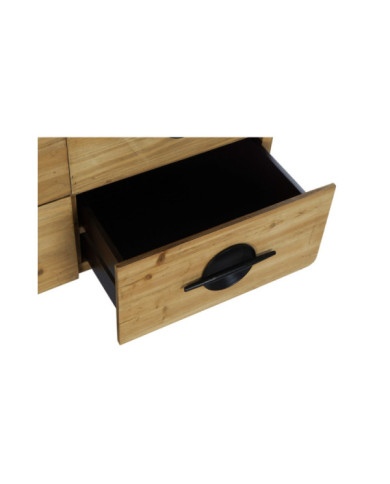 ARMARIO ABETO METAL 80X35X176 NATURAL MARRON