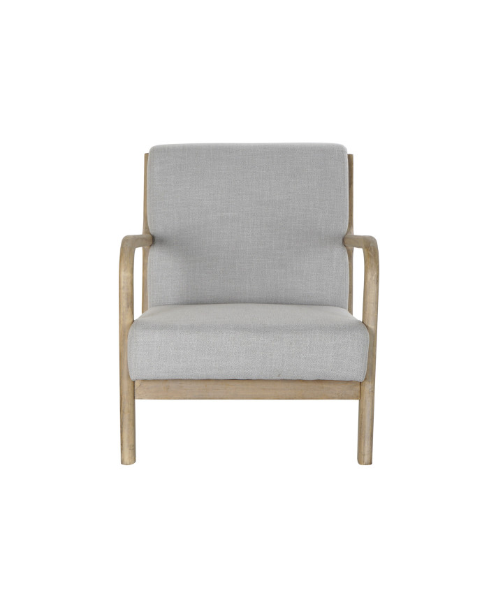 BUTACA RUBBERWOOD LINO 66X79X76 GRIS