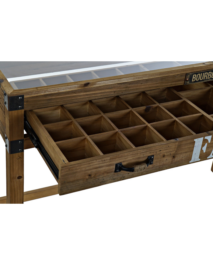 CONSOLA METAL PAULOWNIA 120X47X82,5