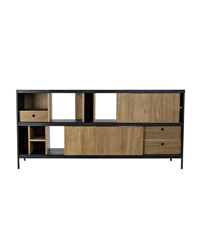 BUFFET FRESNO HIERRO 160X40X75 NEGRO