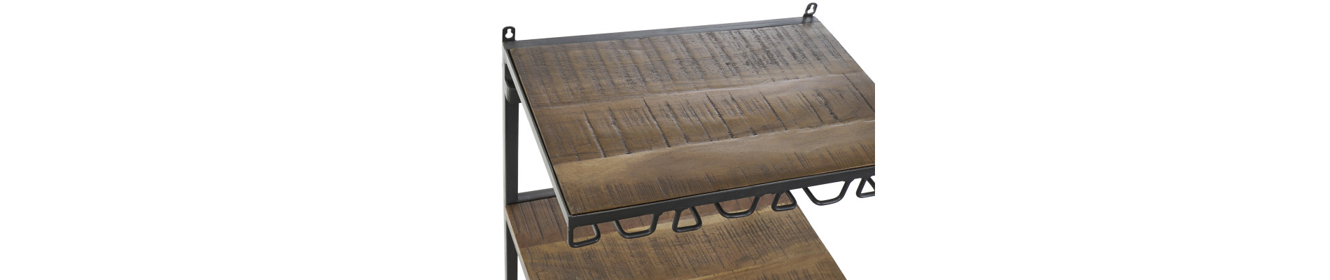 BOTELLERO HIERRO ACACIA 83X30X104 PARED