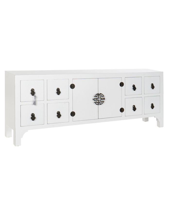 MUEBLE TV ABETO MDF 130X24X51 ORIENTAL BLANCO
