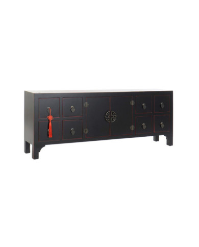 MUEBLE TV ABETO MDF 130X24X51 ORIENTAL NEGRO