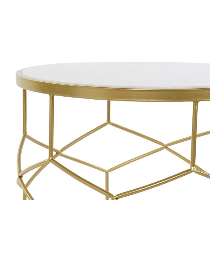 MESITA AUXILIAR SET 2 METAL 46X46X57 GEOMETRICO