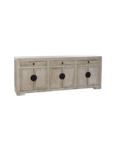 BUFFET MADERA RECICLADA METAL 220X45X86
