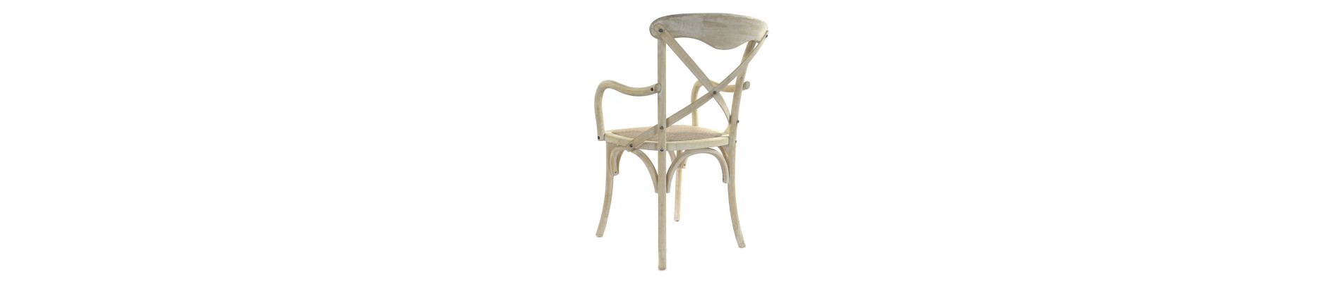 SILLA OLMO RATAN 55X47X92 CROSSBACK ENVEJECIDO
