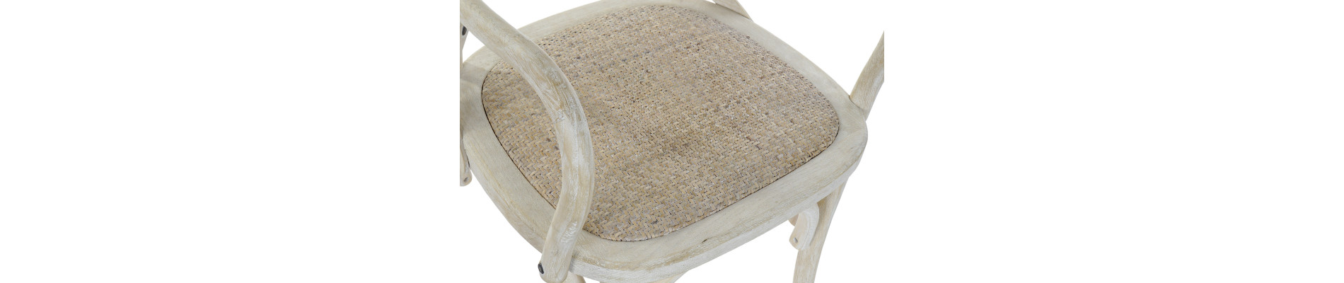 SILLA OLMO RATAN 55X47X92 CROSSBACK ENVEJECIDO