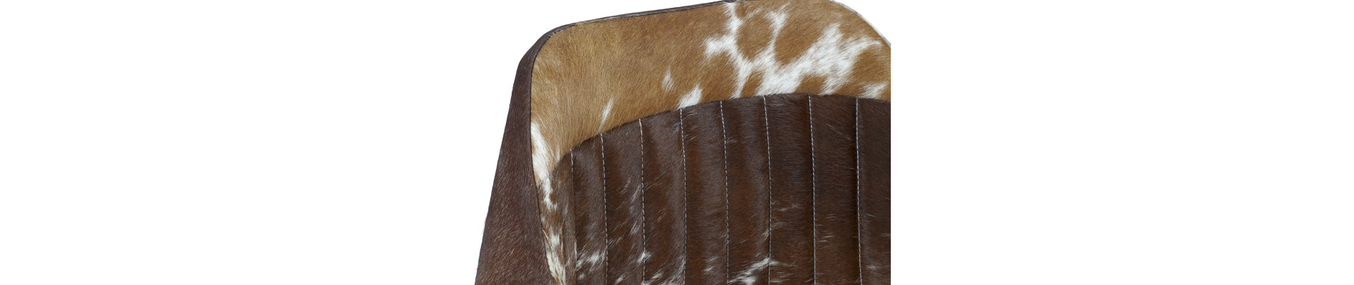SILLA METAL PIEL 61X53X81,5 VACA MARRON
