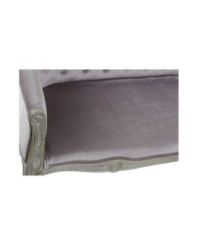 SOFA POLIESTER MADERA 107X61X71 ROSA