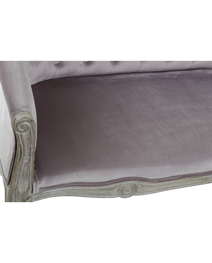SOFA POLIESTER MADERA 107X61X71 ROSA