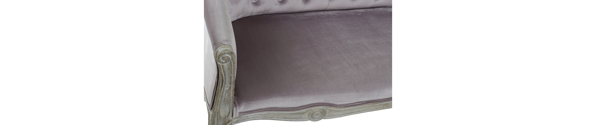 SOFA POLIESTER MADERA 107X61X71 ROSA